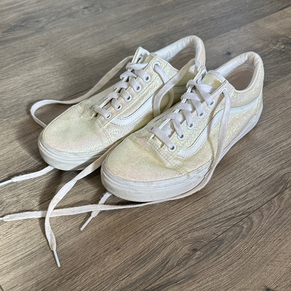 Glitter vans women’s size 7.5